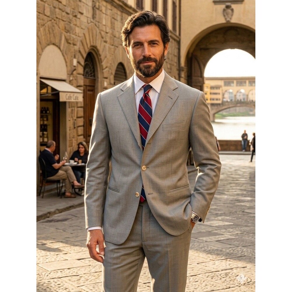 HUGO BOSS Einstein/Sigma Suit Men 38S 34x25.5 100% Virgin Wool Designer USA Made